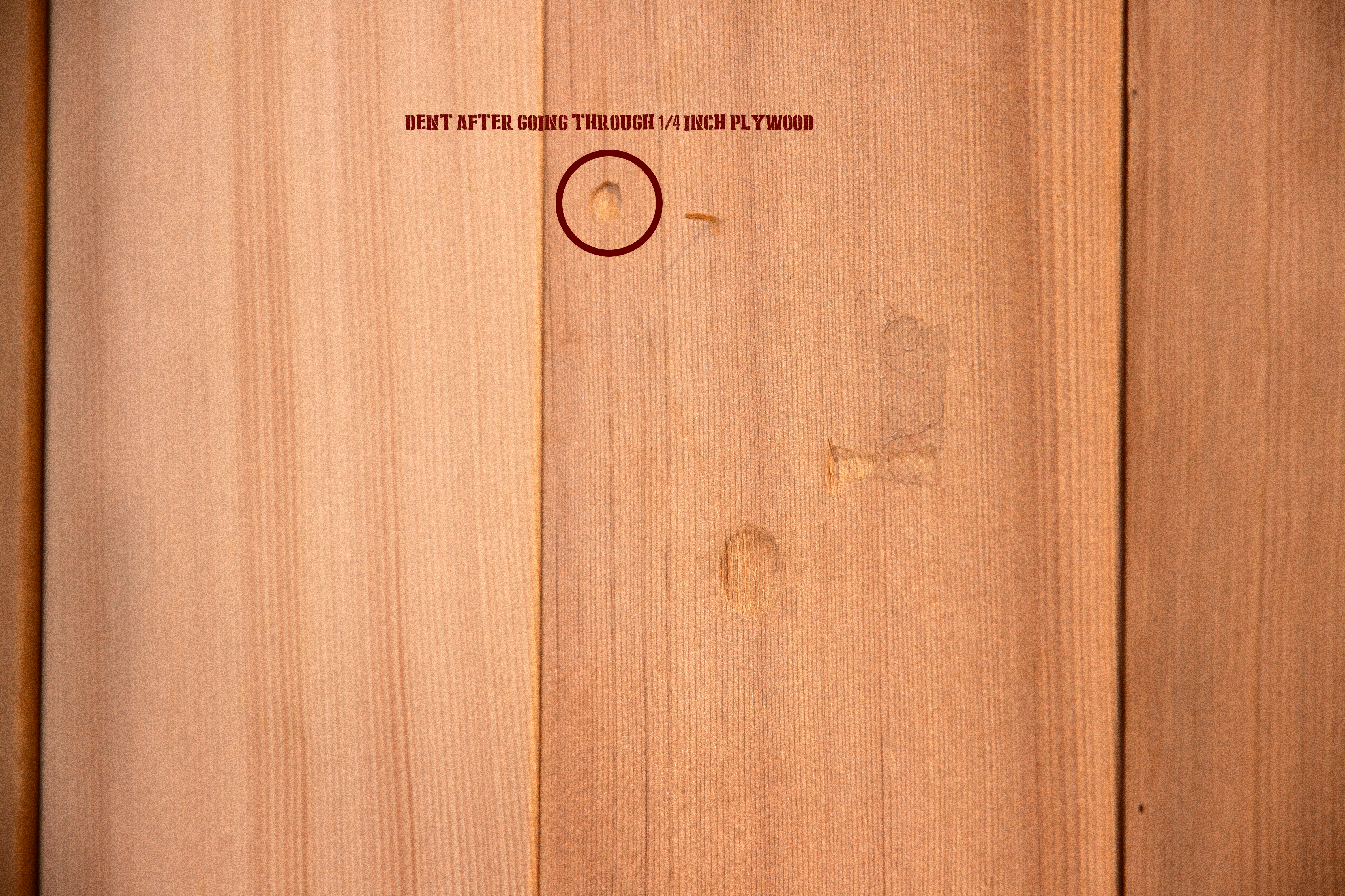 Dent In Plywood
